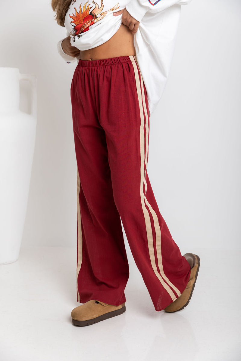 Felix Pant - Burgundy - The Self Styler