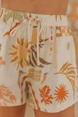 Juni Shorts - Palmira Print - The Self Styler