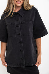 Tallon Denim Shirt - Black Wash - The Self Styler Exclusive - The Self Styler