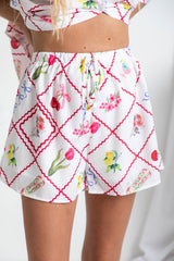 Phoenix Shorts - Tile Print - The Self Styler
