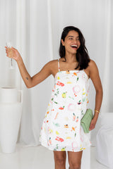 Amali Slip Dress - Cocktail Hour Print - The Self Styler