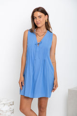 Aurora Mini Dress - Blue - The Self Styler