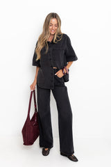 Dakota Straight-Leg Denim Jeans - Black Wash - The Self Styler Exclusive - The Self Styler