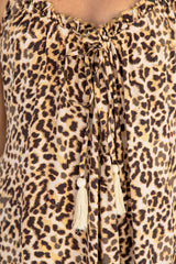 Stevie Midi Dress - Leopard Print - The Self Styler