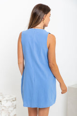 Aurora Mini Dress - Blue - The Self Styler