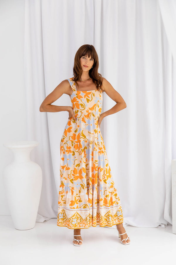 Macie Maxi Dress - Floral - The Self Styler