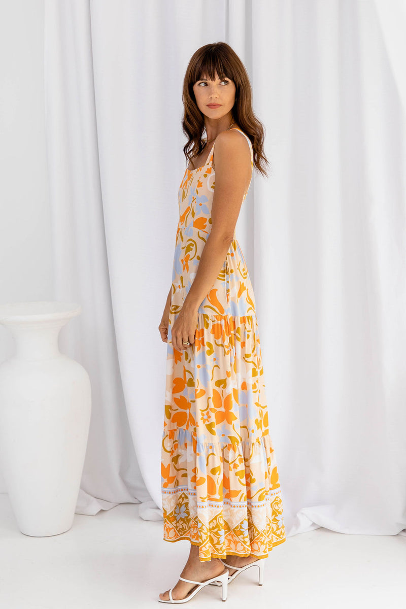Macie Maxi Dress - Floral - The Self Styler