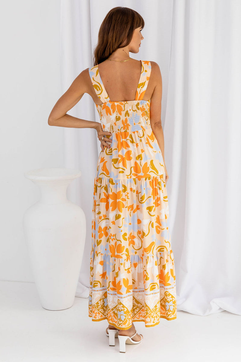 Macie Maxi Dress - Floral - The Self Styler