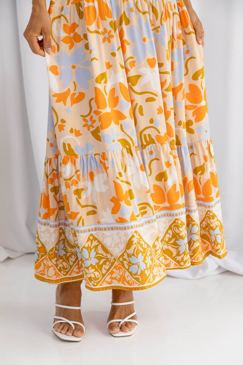Macie Maxi Dress - Floral - The Self Styler