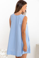 Noa Swing Dress - Blue - The Self Styler