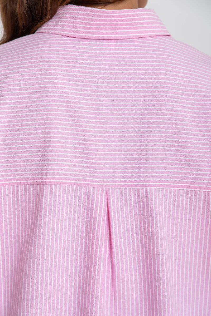 Bentley Relaxed-Fit Shirt - Pink Stripe - The Self Styler