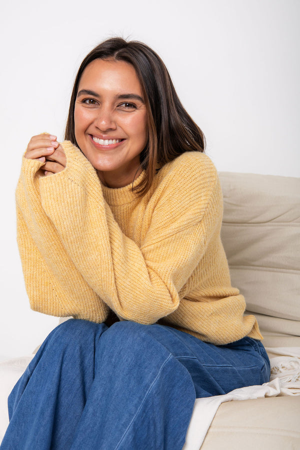 Tai Knit Jumper - Yellow - The Self Styler