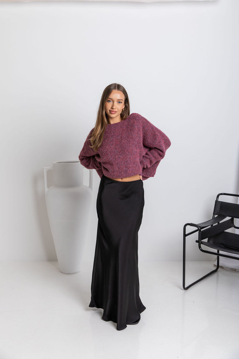 Sienna Maxi Skirt - Black - The Self Styler