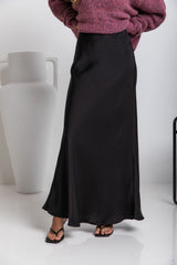 Sienna Maxi Skirt - Black - The Self Styler