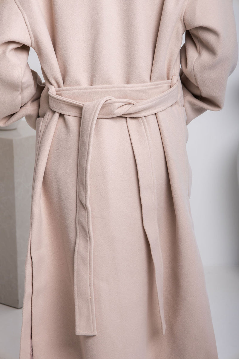Callie Oversized Coat - Cream - The Self Styler