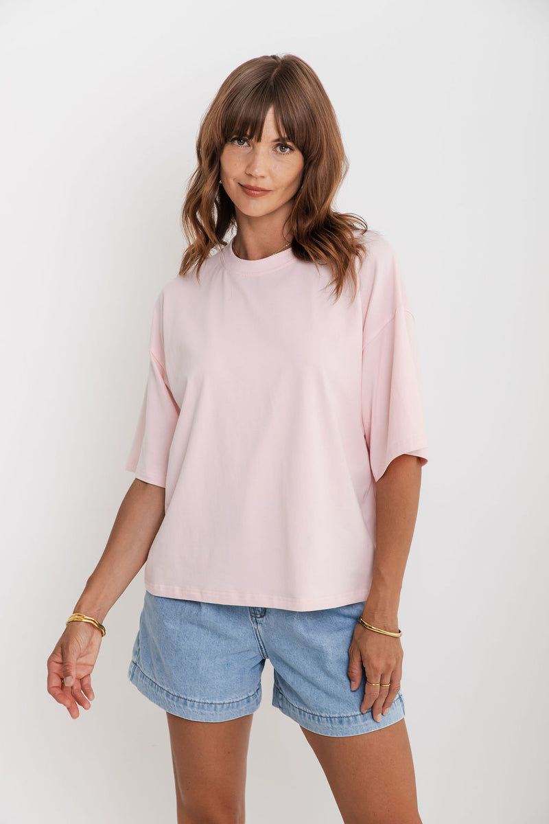 Koah Boxy-Fit Tee - Pink - The Self Styler