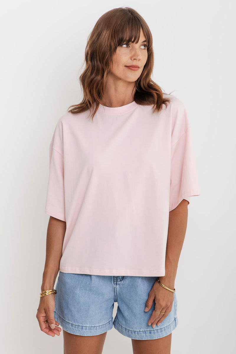 Koah Boxy-Fit Tee - Pink - The Self Styler