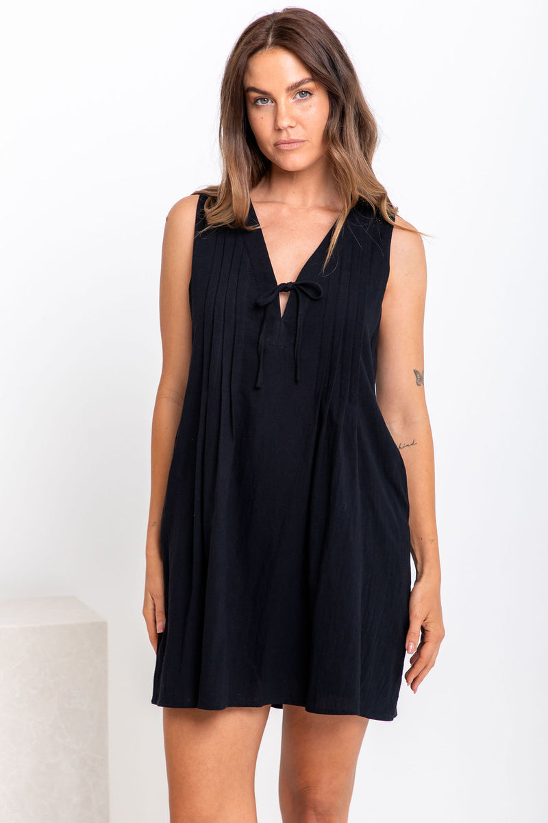 Aurora Mini Dress - Black - The Self Styler