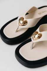 Bosley Platform Thongs - Bone White - The Self Styler