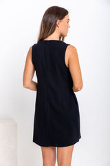 Aurora Mini Dress - Black - The Self Styler
