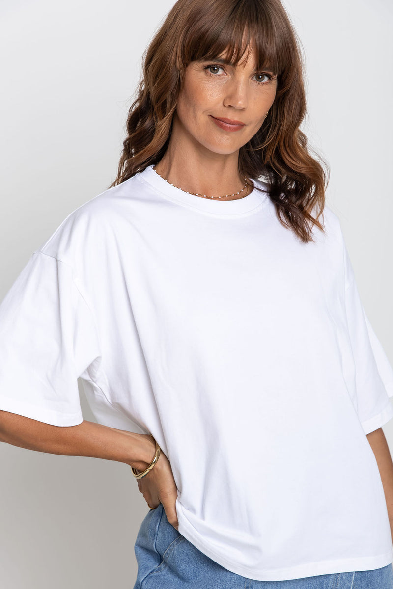 Koah Boxy-Fit Tee - White - The Self Styler