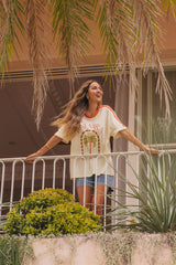 Palmira Graphic Tee - Cream - The Self Styler