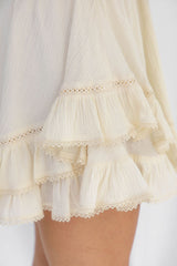 Cali Mini Skirt - Cream - The Self Styler