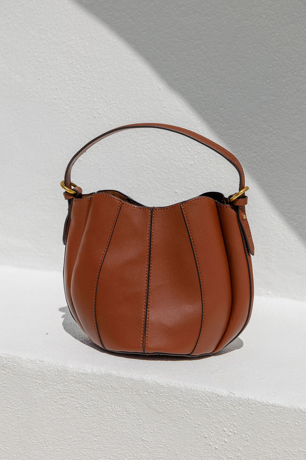 Carrie Leather Bucket Bag