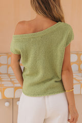Avalon Off-The-Shoulder Top - Sage - The Self Styler