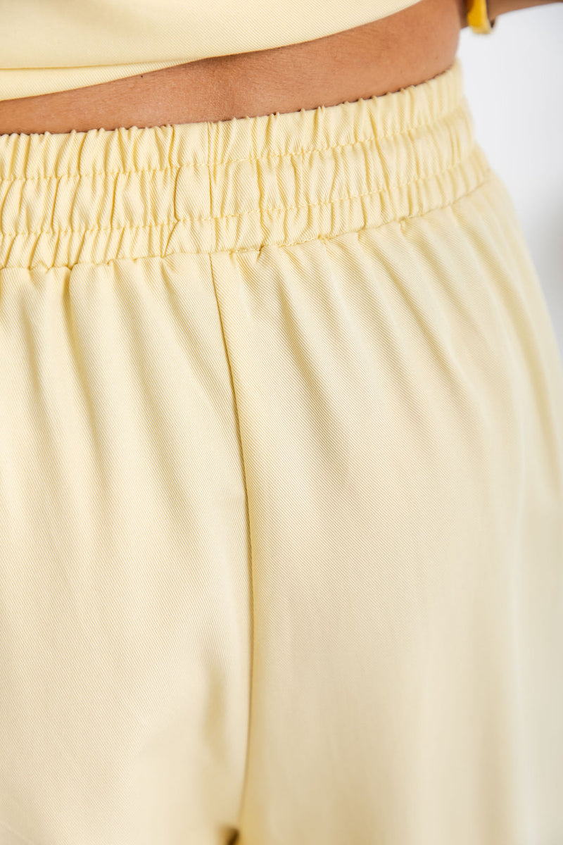Ariah Straight-Leg Pants - Pale Yellow - The Self Styler