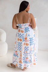Stassia Midi Dress - Palma Valencia Print - The Self Styler - The Self Styler