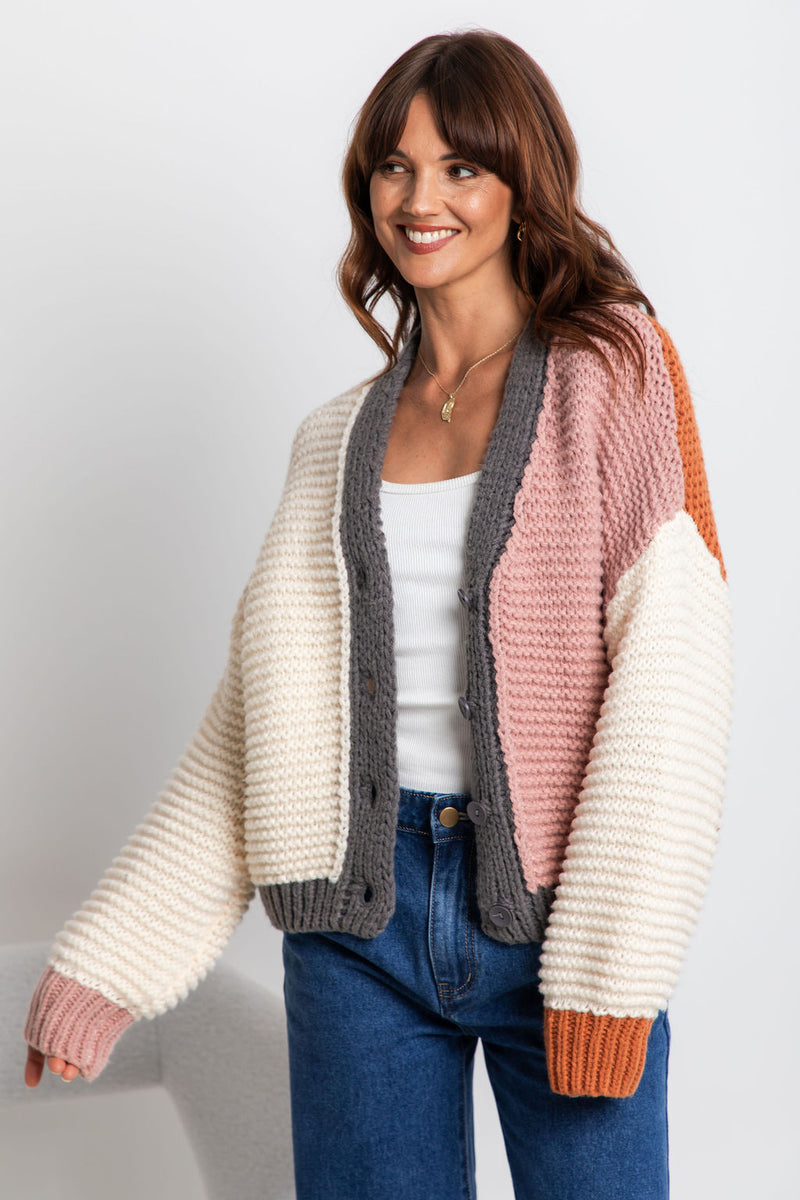 Bambi Knit Cardigan - Multi - The Self Styler