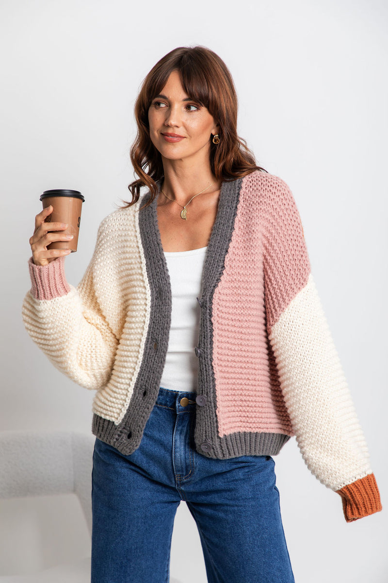 Bambi Knit Cardigan - Multi - The Self Styler