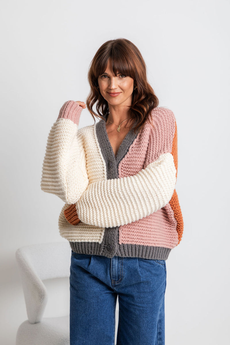 Bambi Knit Cardigan - Multi - The Self Styler