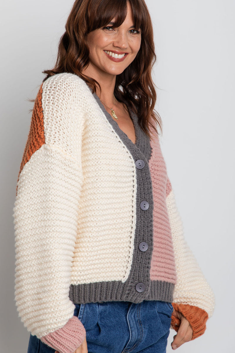 Bambi Knit Cardigan - Multi - The Self Styler