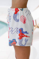 Laini Shorts - Mermaid Print - The Self Styler