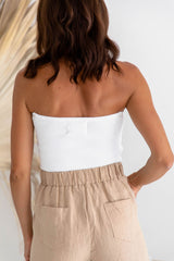 Indiah Tube Top - White - The Self Styler