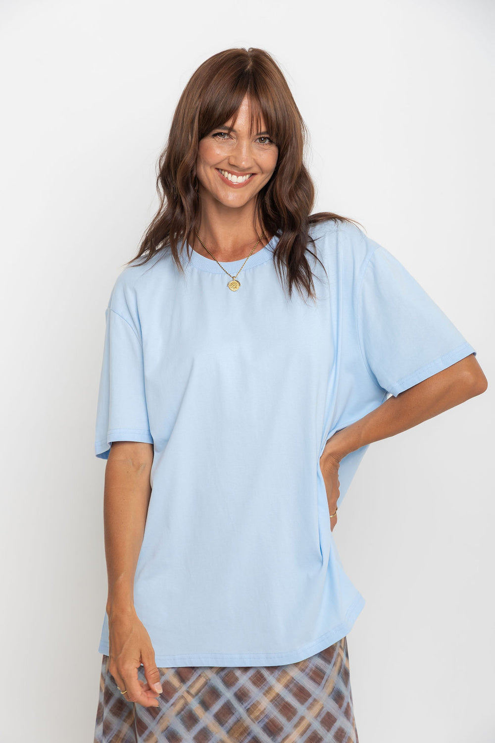 Myles Relaxed-Fit Tee - Blue – The Self Styler