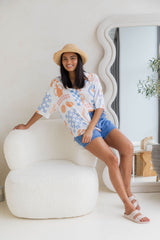 Paloma Relaxed-Fit Shirt - Palma Valencia Print - The Self Styler - The Self Styler