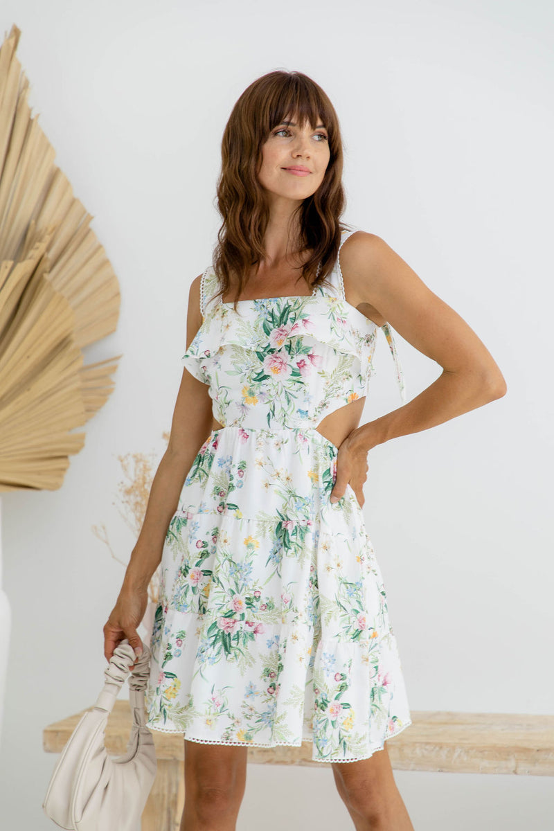 Isabella Mini Dress - Floral - The Self Styler