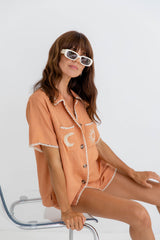 Cosmo Shirt - Peach Caramel - The Self Styler