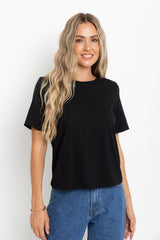 Baylee Basic Tee - Black - The Self Styler