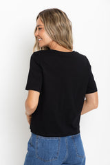 Baylee Basic Tee - Black - The Self Styler