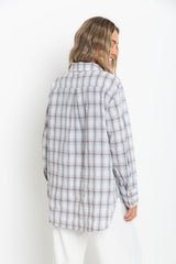 Vann Plaid Shirt - Blue and Chocolate - The Self Styler