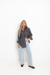Vann Check Shirt - Navy - The Self Styler