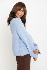 Elsie Knit Jumper - Sky Blue - The Self Styler