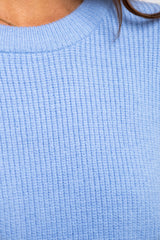 Skylar Knit Jumper - Sky Blue - The Self Styler