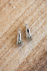 Aspen Oval Hoop Earrings - Silver - The Self Styler