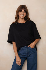 Sonny Relaxed-Fit Tee - Black - The Self Styler