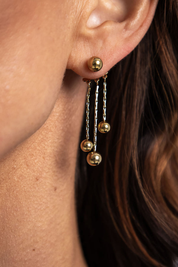 Elise Drop Earrings - Gold - The Self Styler